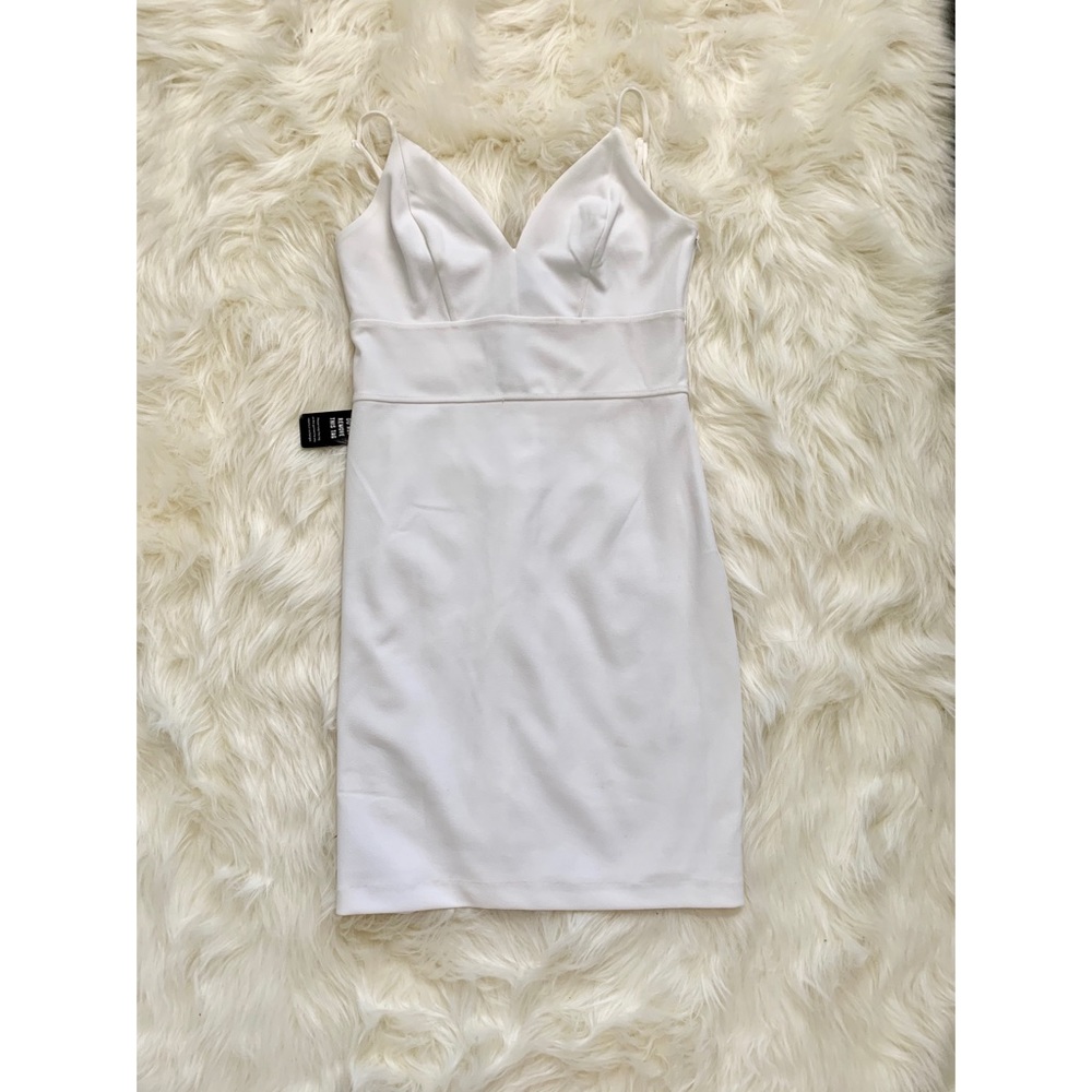 Express White Bodycon Midi Dress